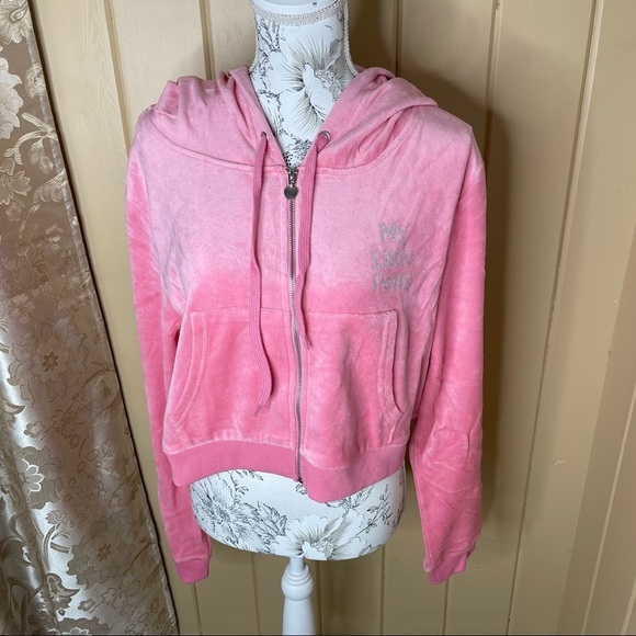 New! Dolls Kill x My Little Pony power ponies pink velour Track jacket 1X 1XL - Picture 3 of 4